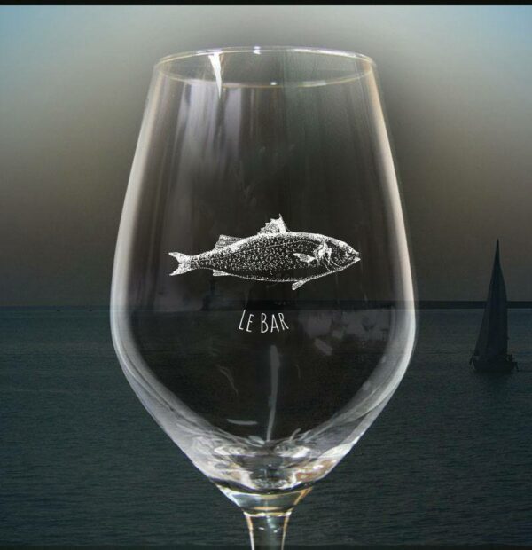 verre personnalisé poisson pêche cadeau gironde verres et vous