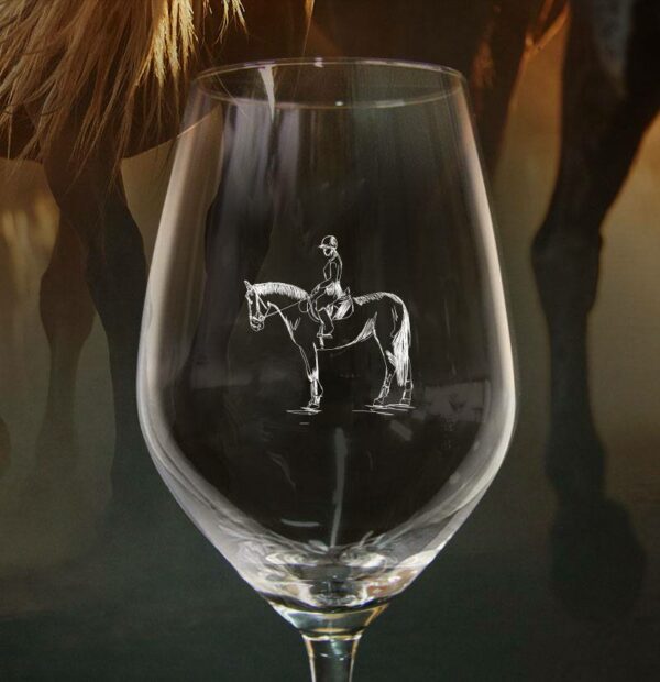 verre personnalisé équitation cheval cadeau gironde verres et vous