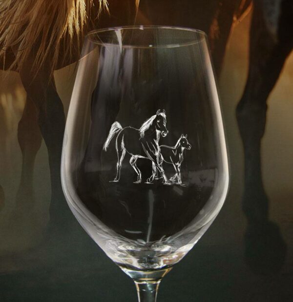 verre personnalisé équitation cheval cadeau gironde verres et vous