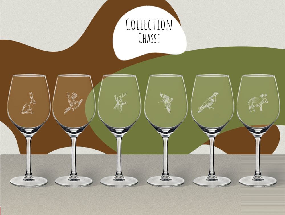 6 verres à vin gravés,personnalisables motifs chats - Un grand marché