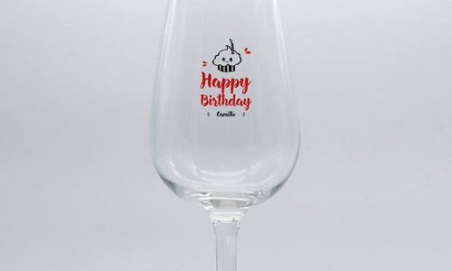 anniversaire Verre à pied personnalisé pour un anniversaire
